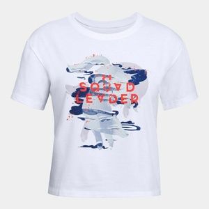 UNDER ARMOUR Girls Tee Squad Leader White